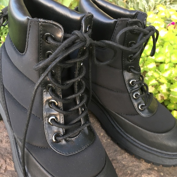 🖤 Zara Black Lace up Combats 🖤😊 - Picture 8 of 8
